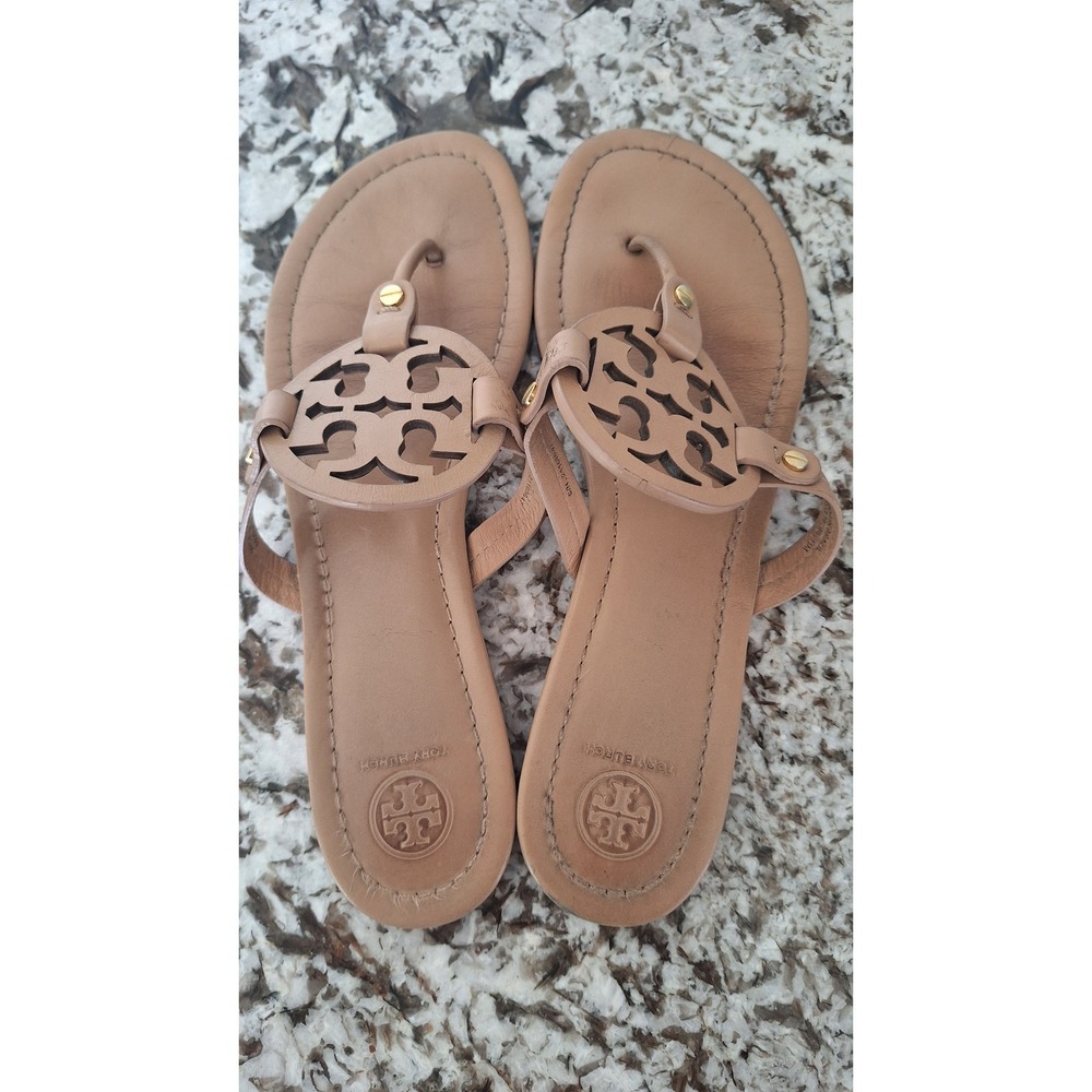 Tory Burch Miller Thong Sandal , Size US 11 M , Leather - Picture 5 of 11